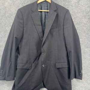 Brooks Brothers 1818 Fitzgerald Blazer Mens 43L Charcoal Gray Estrato Trabaldo